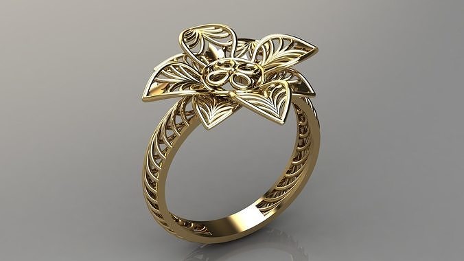 woman ring Free 3D print model