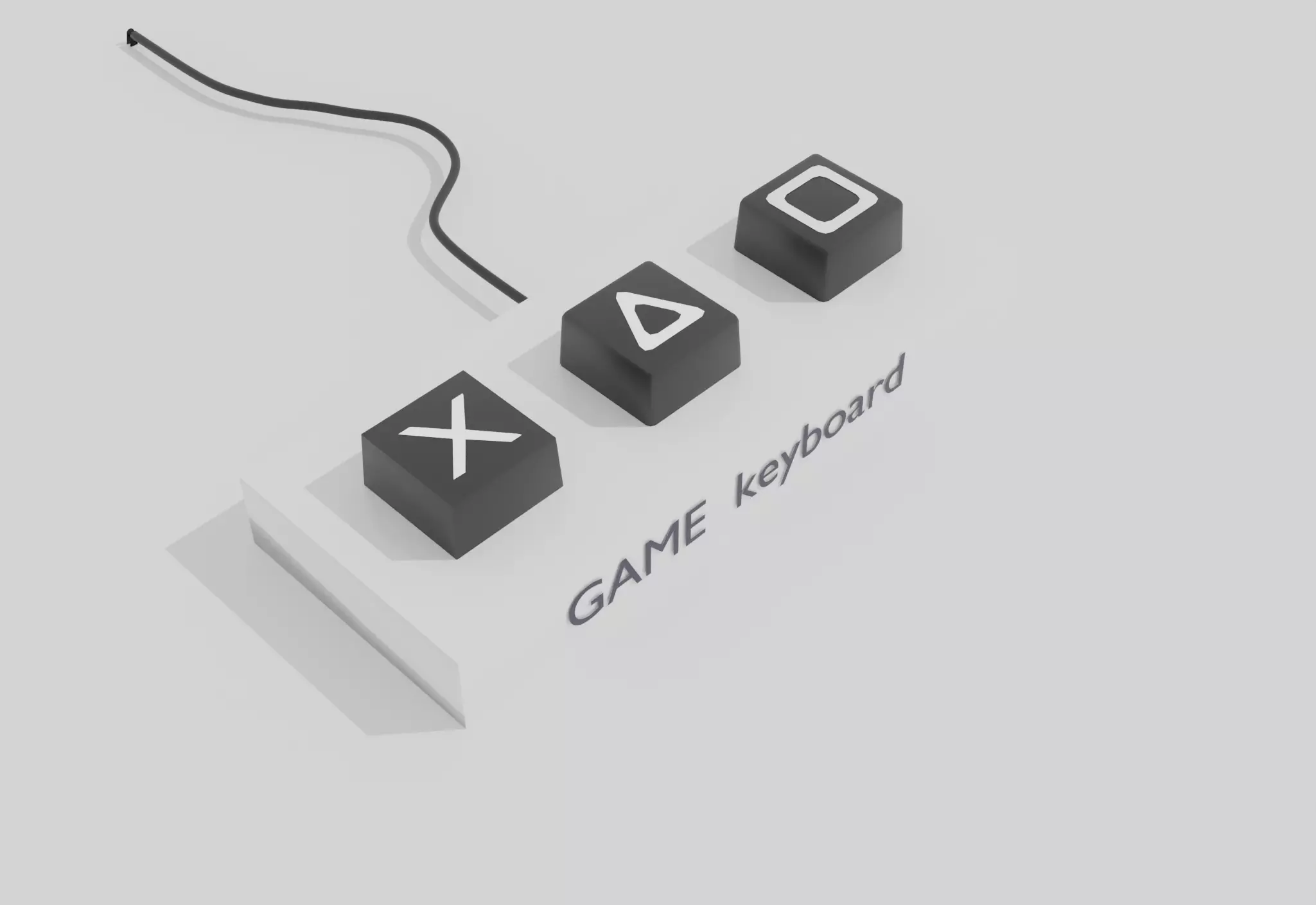 keyboard game Free 3D model