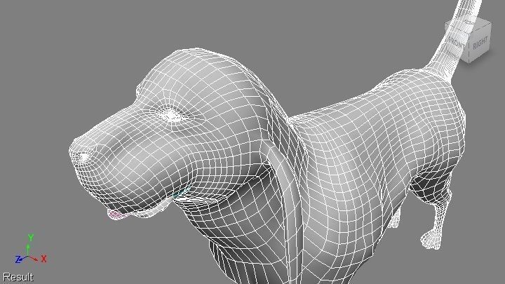 BLOODHOUND hound dog Low-poly 3D model_3