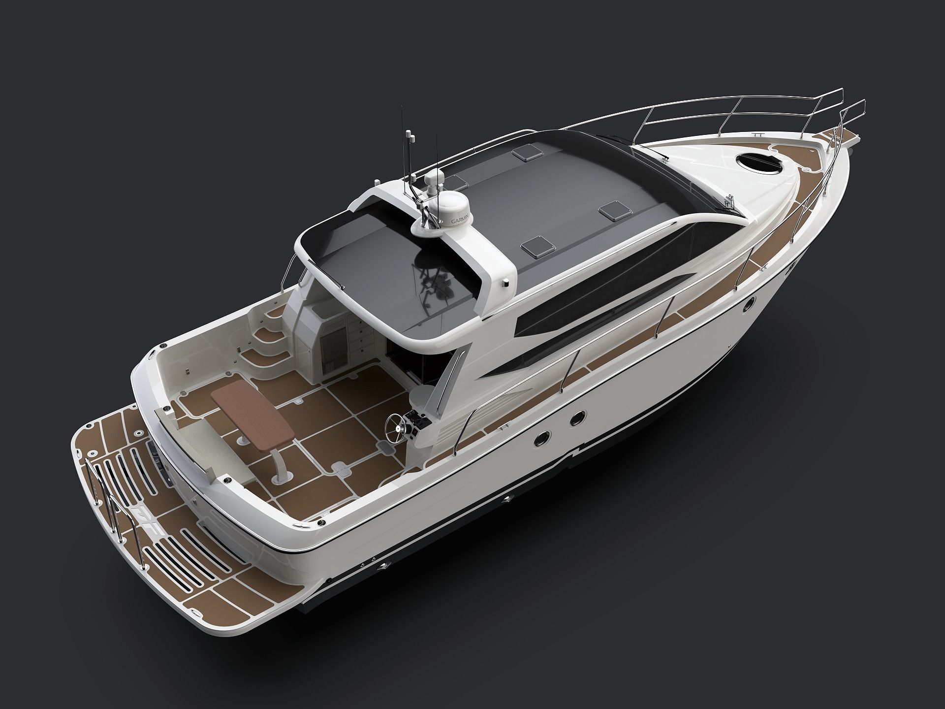 36 Foot Motor Boat 3D model_8
