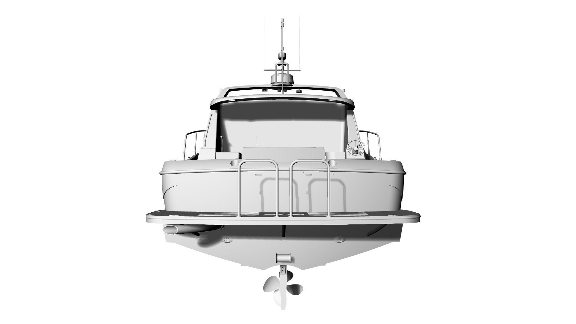 36 Foot Motor Boat 3D model_28