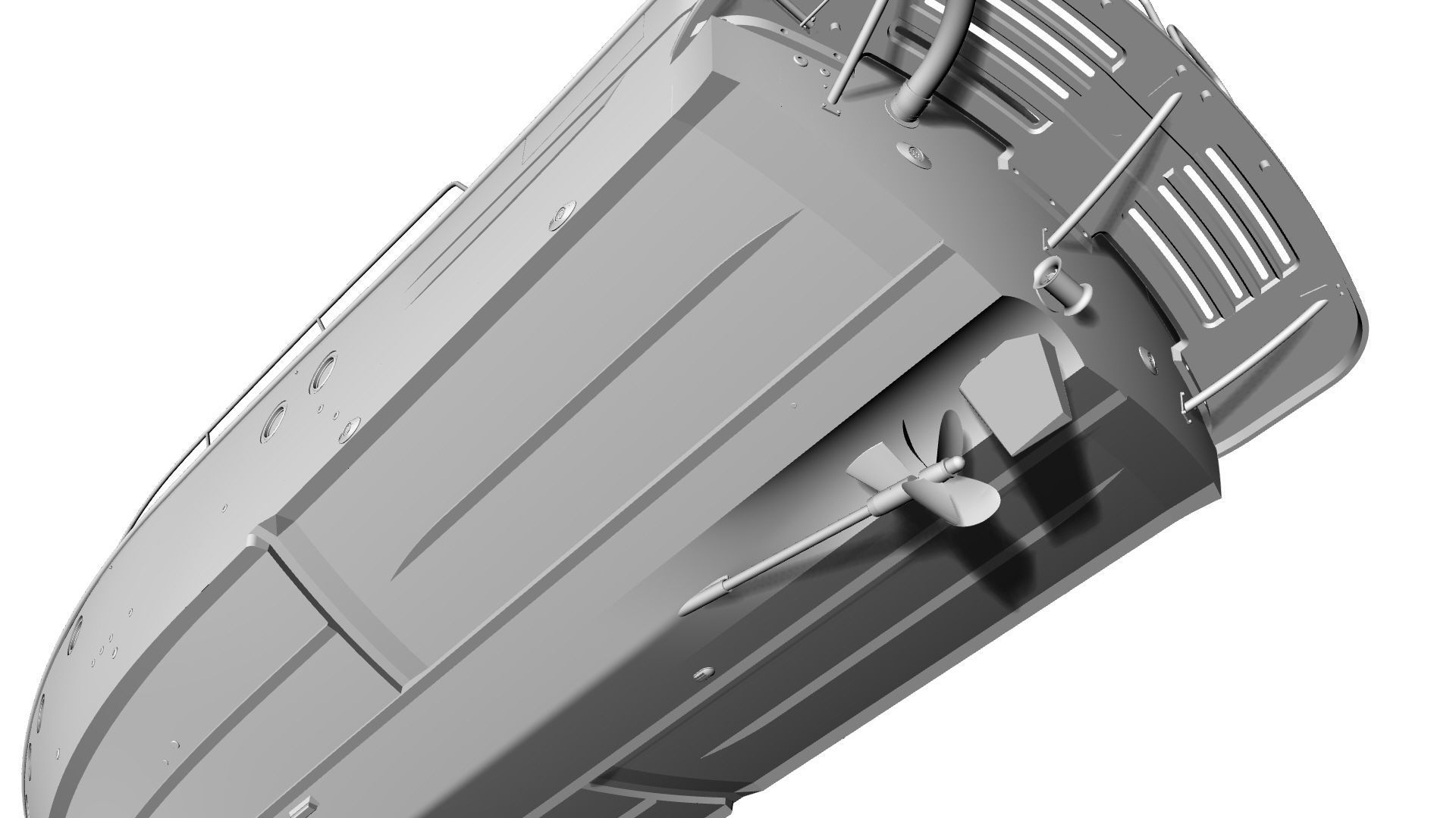 36 Foot Motor Boat 3D model_35