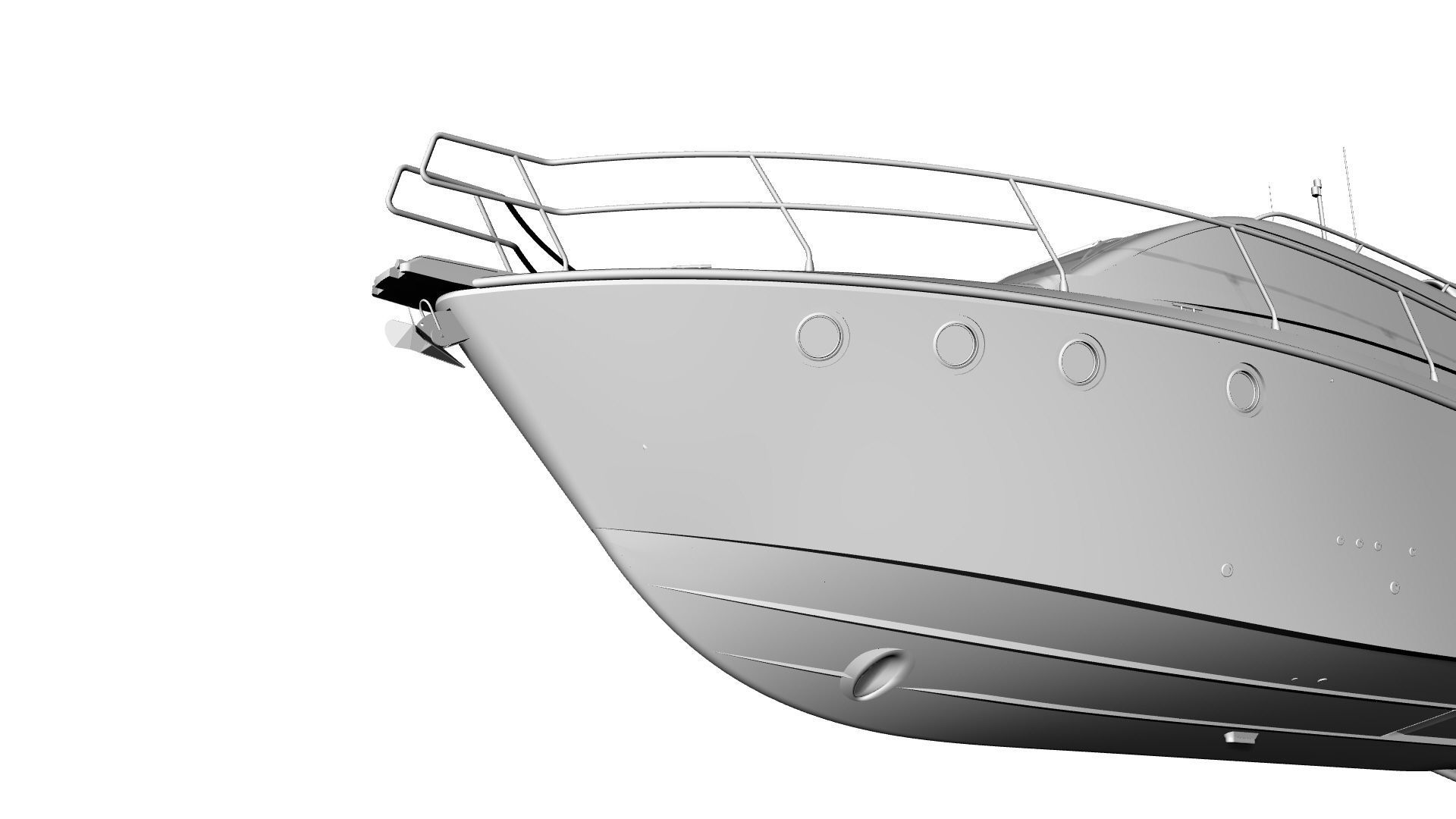 36 Foot Motor Boat 3D model_34