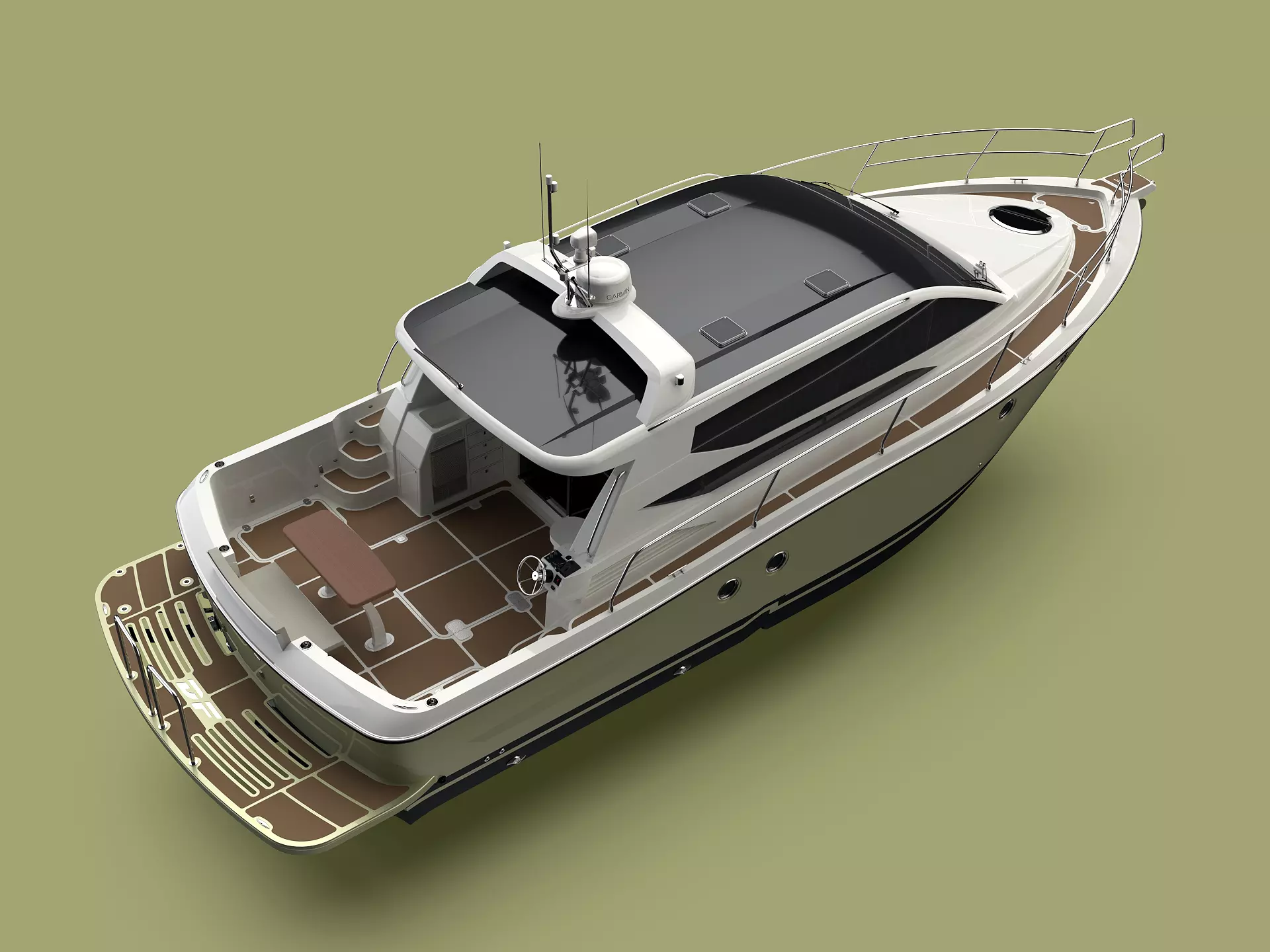 36 Foot Motor Boat 3D model_0
