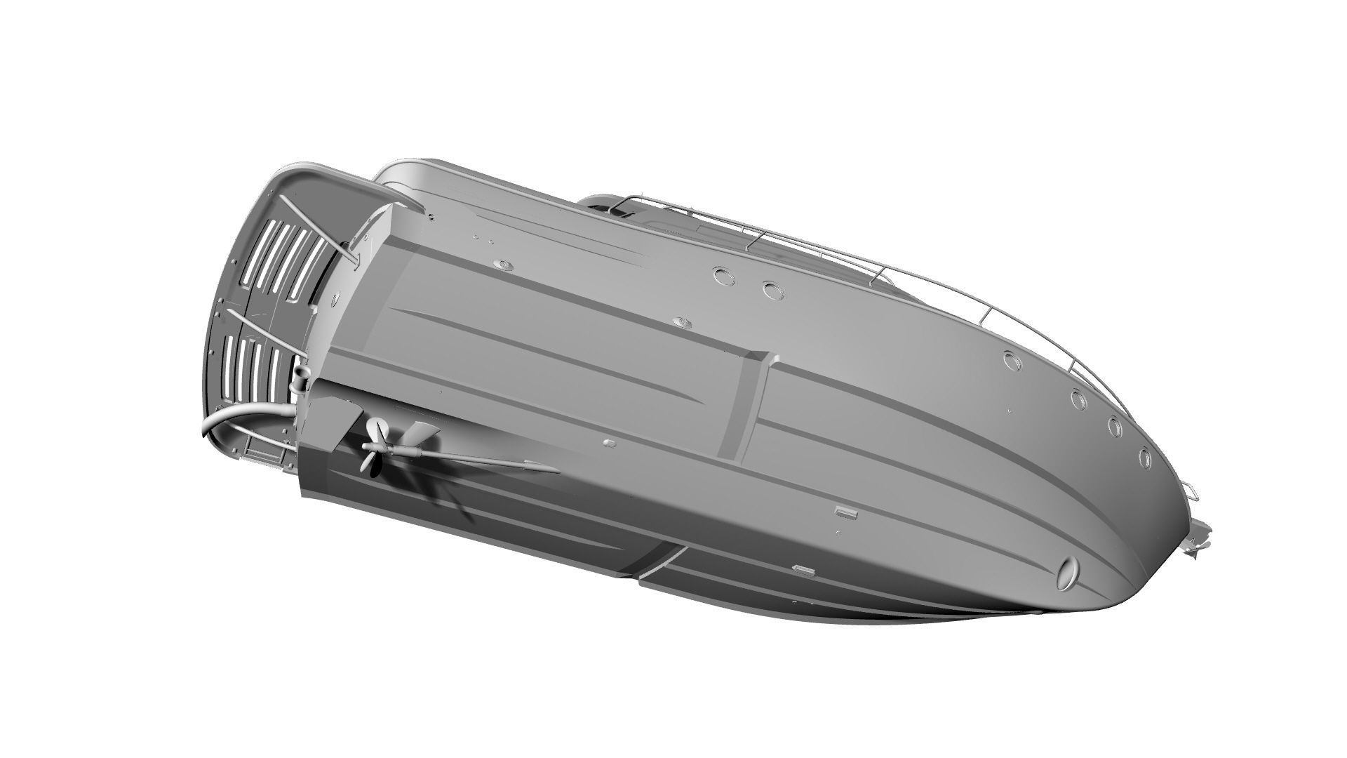 36 Foot Motor Boat 3D model_31
