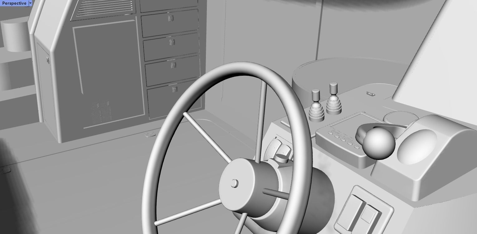 36 Foot Motor Boat 3D model_38