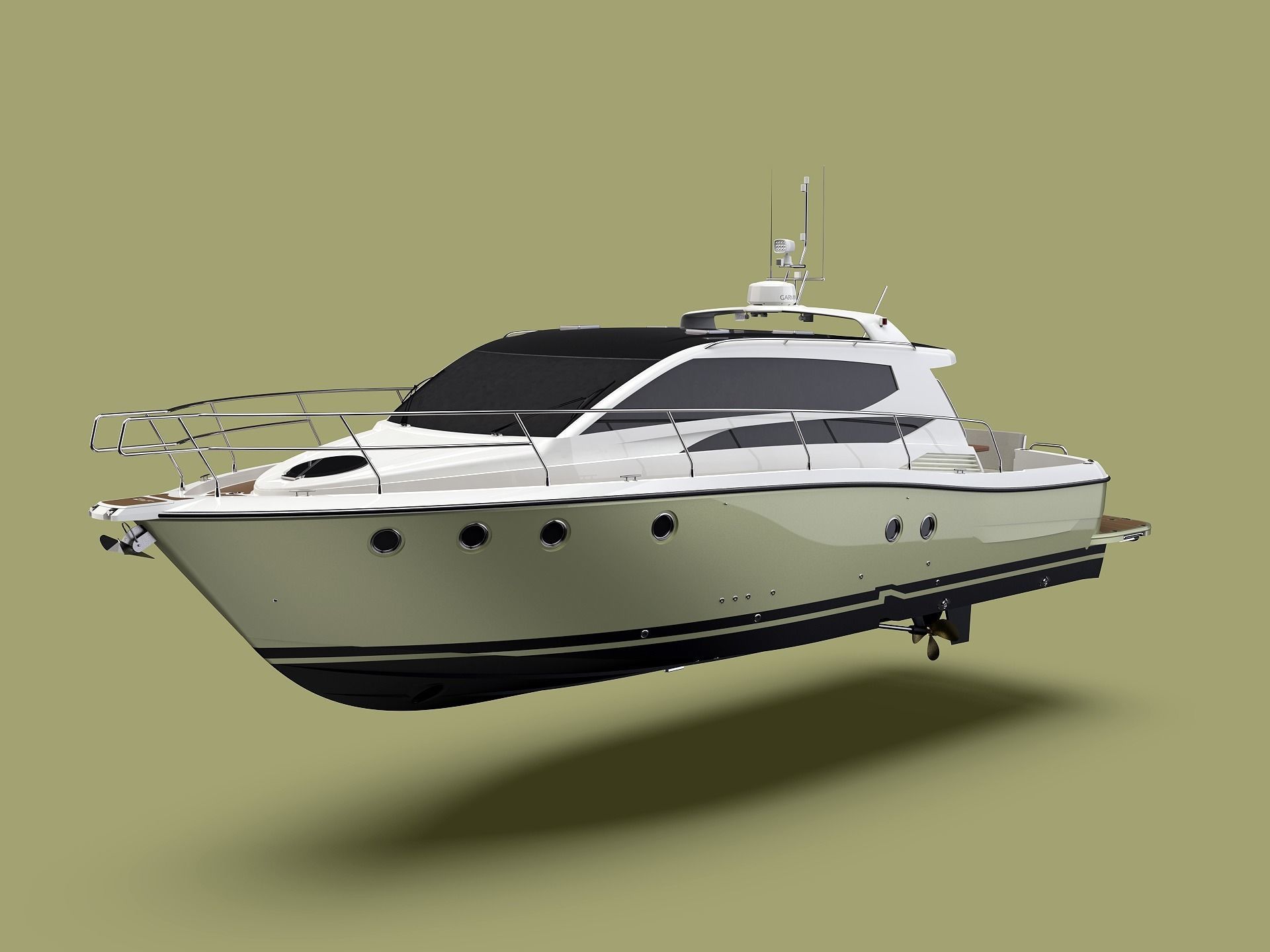 36 Foot Motor Boat 3D model_6