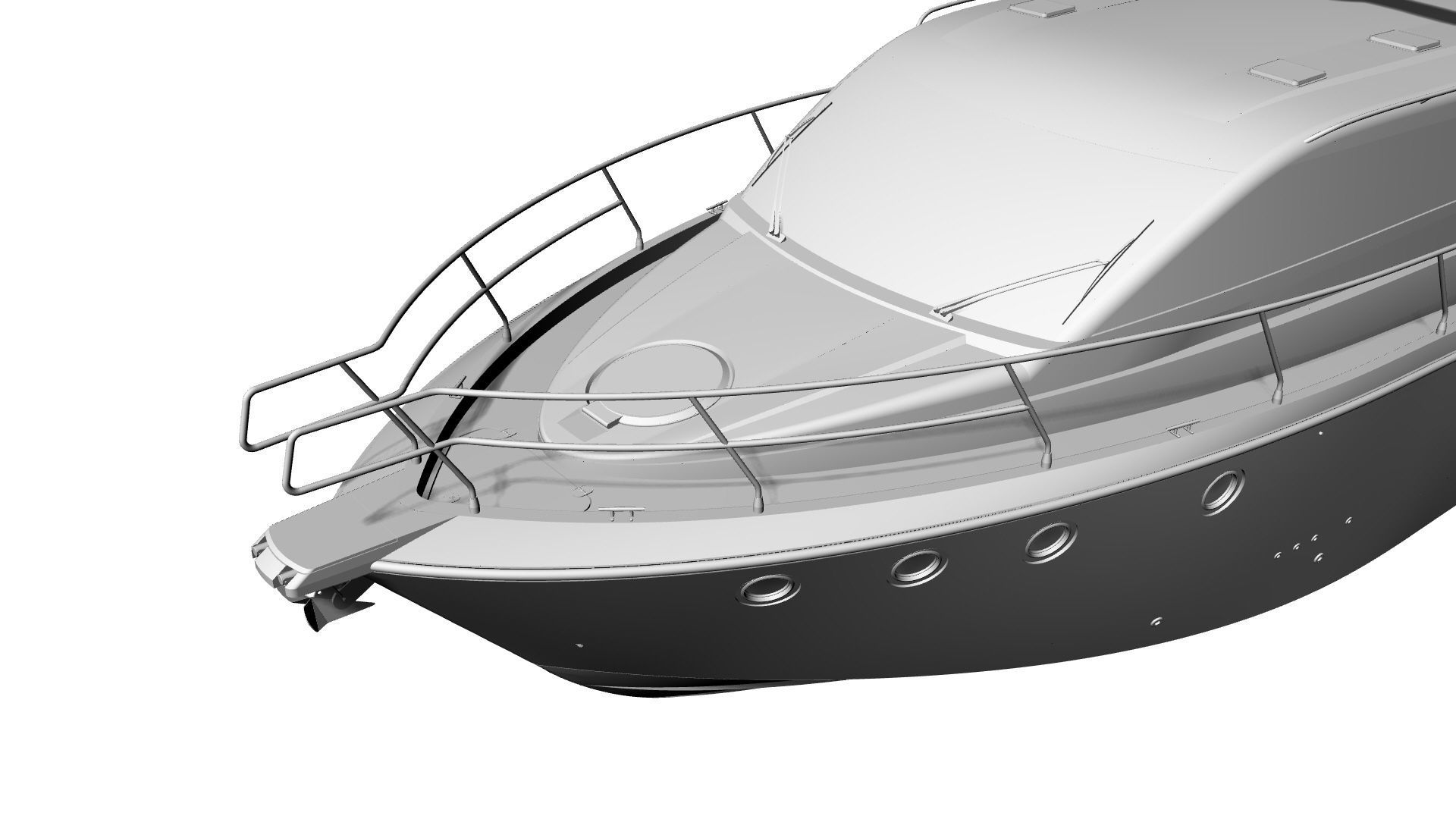 36 Foot Motor Boat 3D model_41