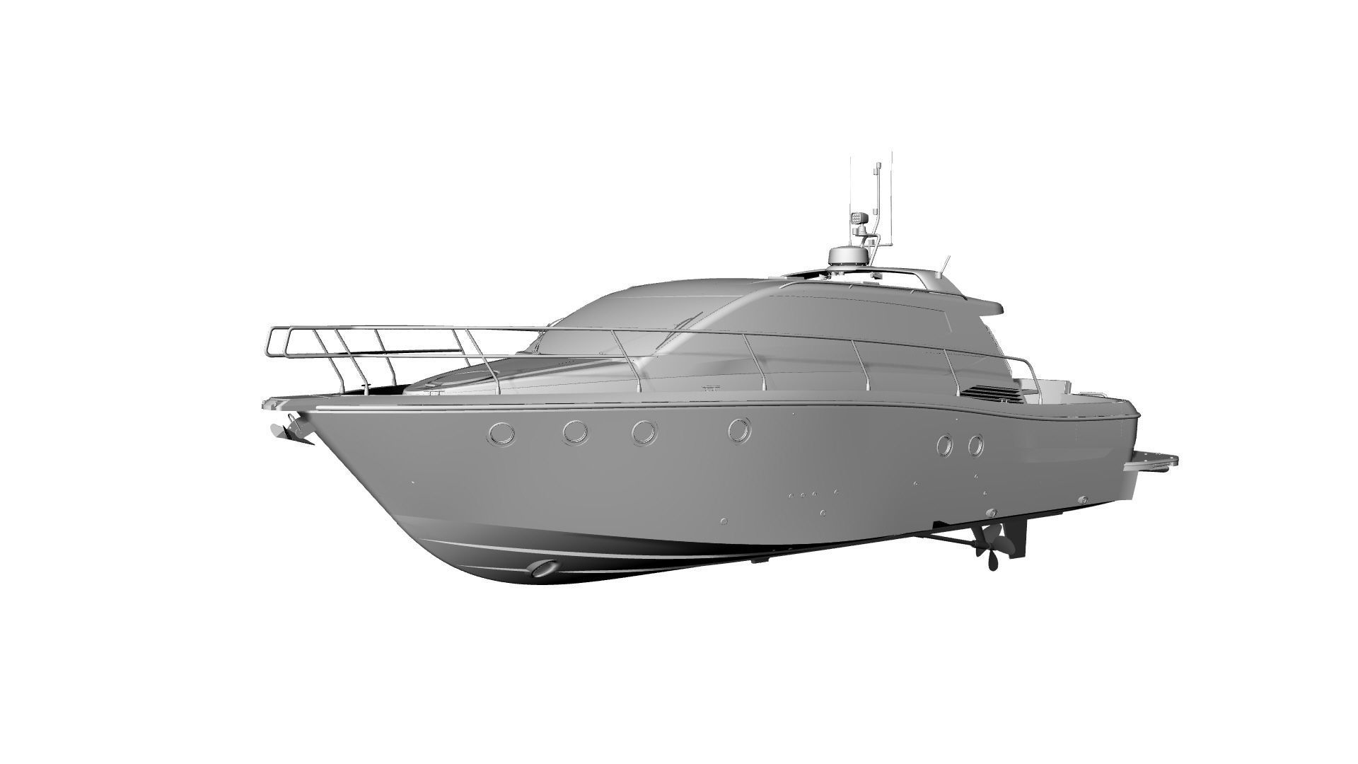 36 Foot Motor Boat 3D model_22