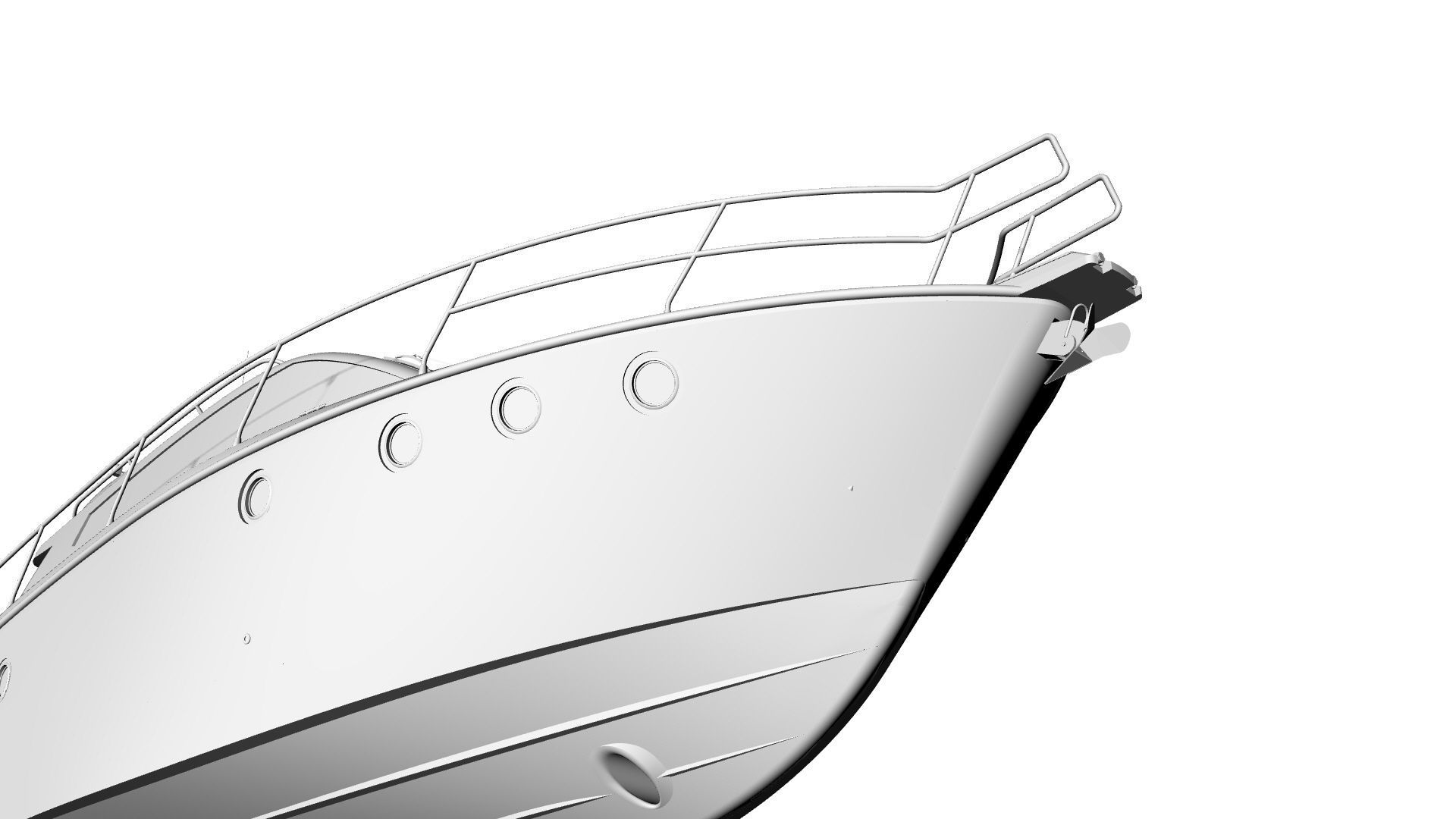 36 Foot Motor Boat 3D model_32