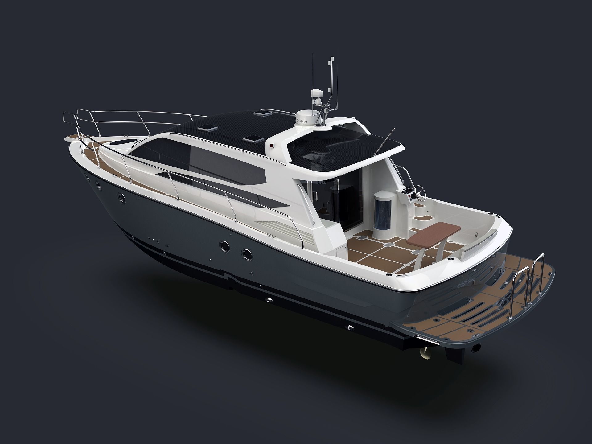 36 Foot Motor Boat 3D model_7