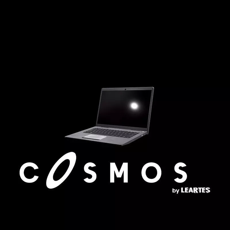 Laptop cosmos Low-poly 3D model