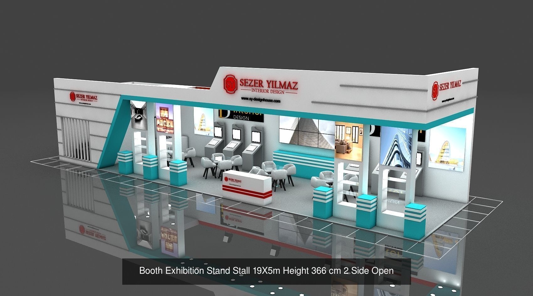 EXHIBITION STAND PACKAGE  3D Model Collection _7