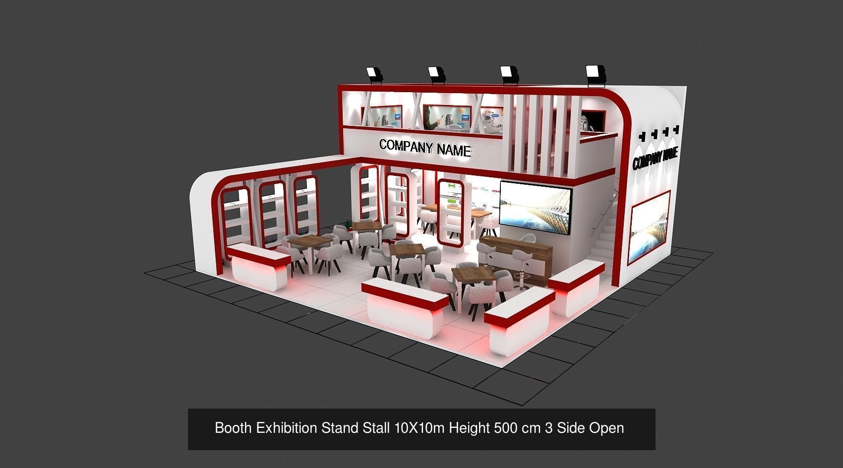 EXHIBITION STAND PACKAGE  3D Model Collection _10