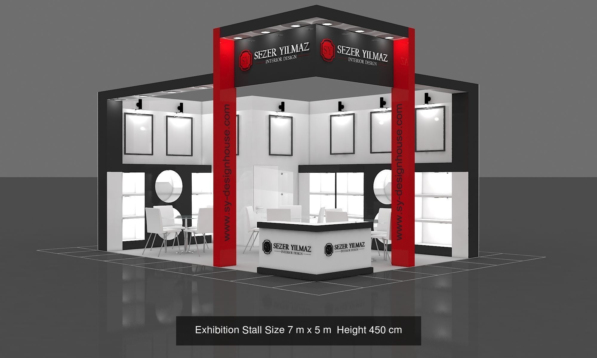 EXHIBITION STAND PACKAGE  3D Model Collection _3