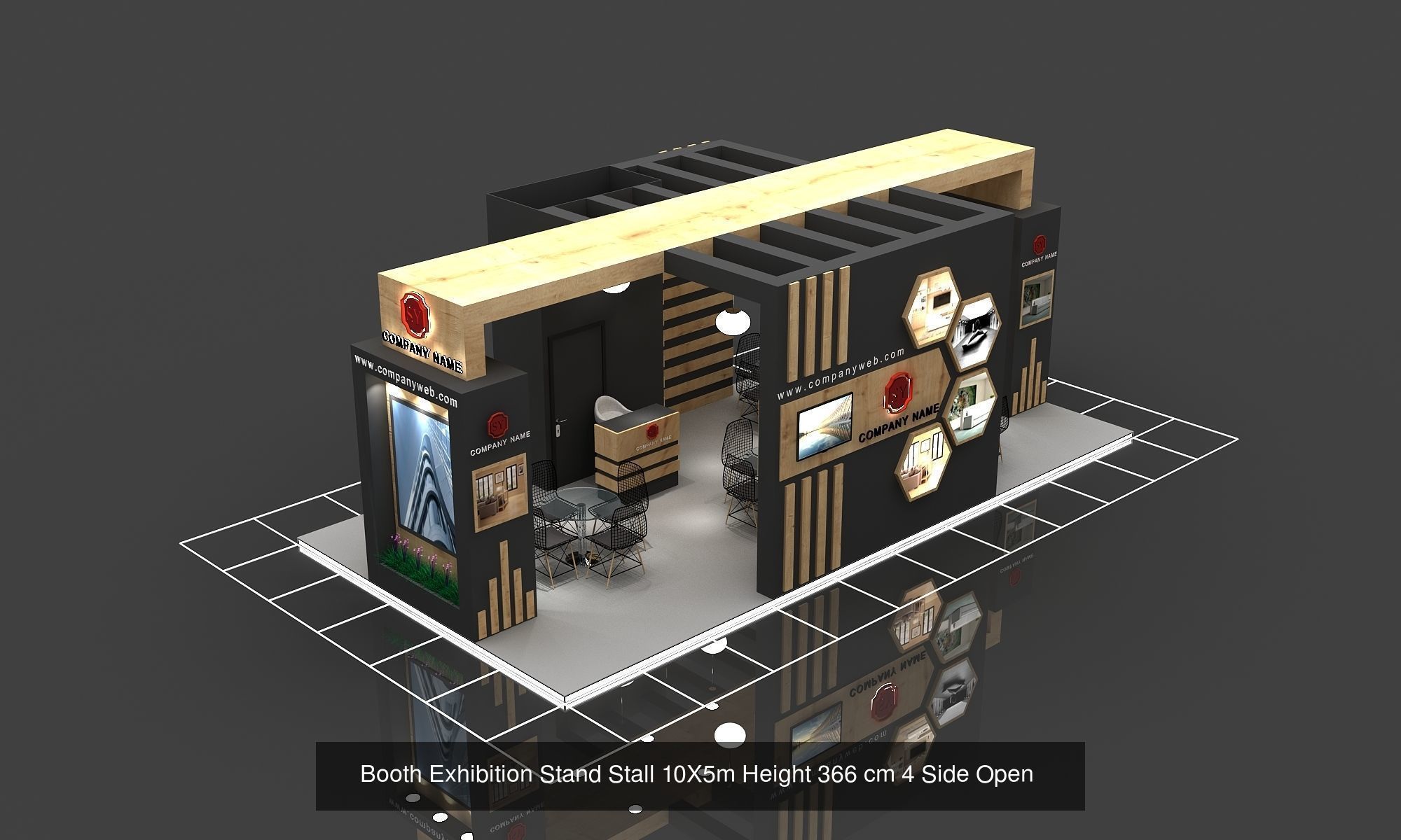 EXHIBITION STAND PACKAGE  3D Model Collection _9