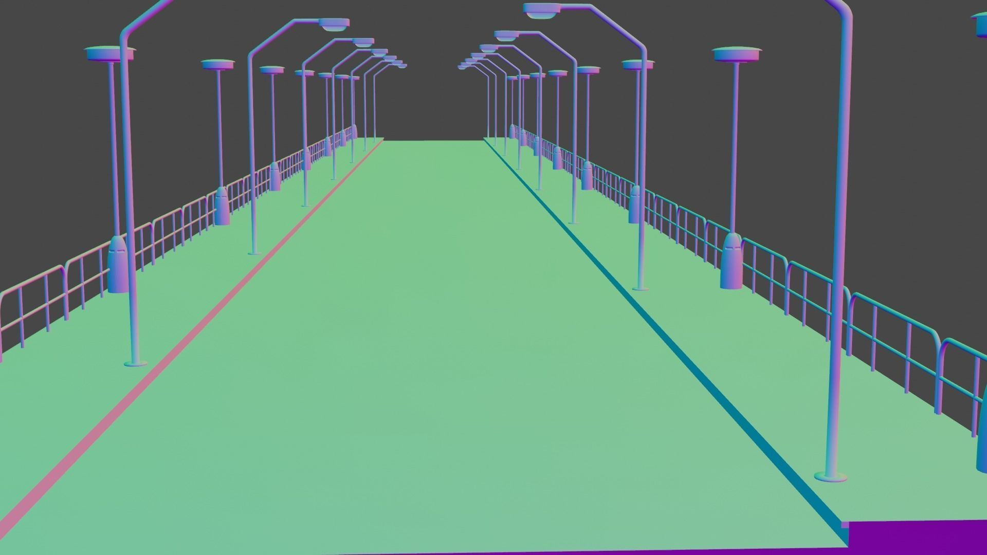 Road 3d Model Free Download 3d object Street Model  Free 3D model_3