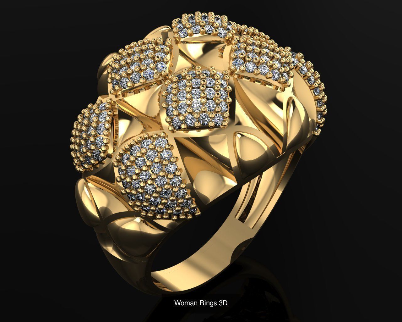 Woman Rings 36 Print 3d models 3D Model Collection_27