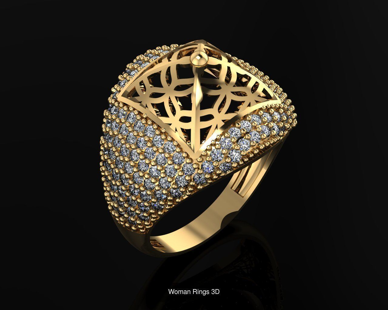 Woman Rings 36 Print 3d models 3D Model Collection_14