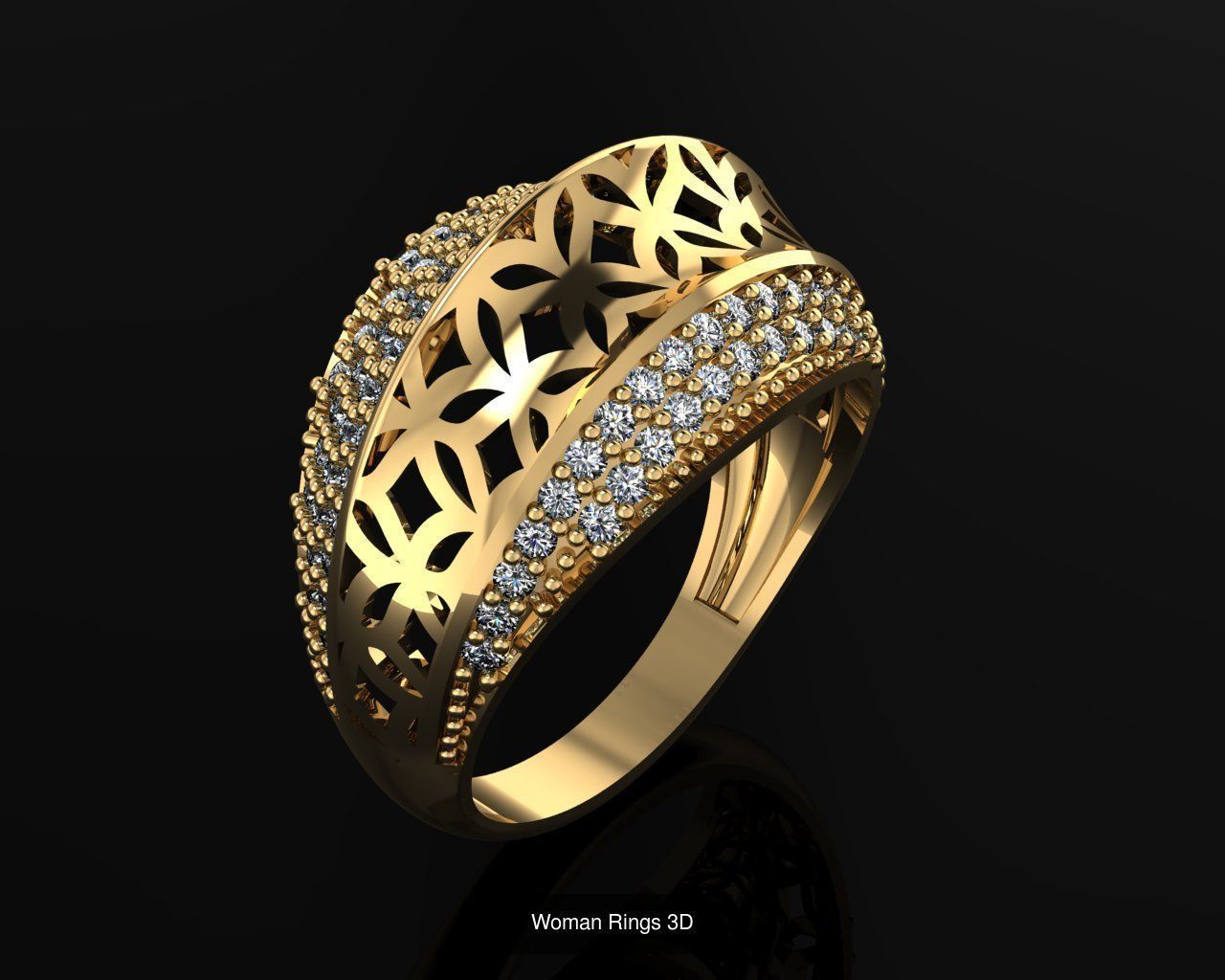 Woman Rings 36 Print 3d models 3D Model Collection_23