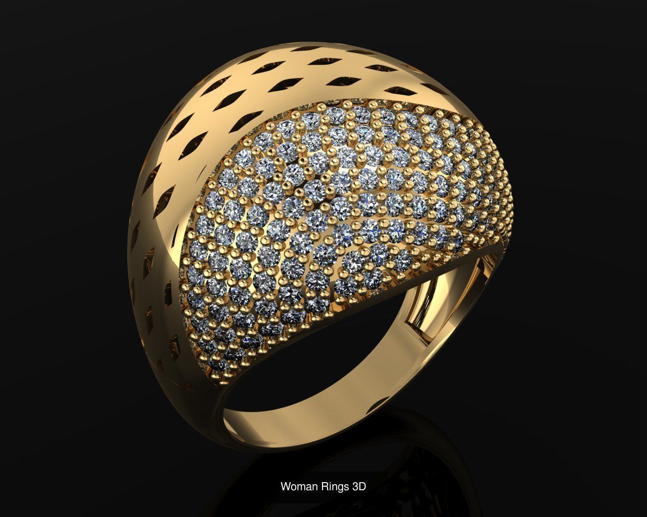 Woman Rings 36 Print 3d models 3D Model Collection_36
