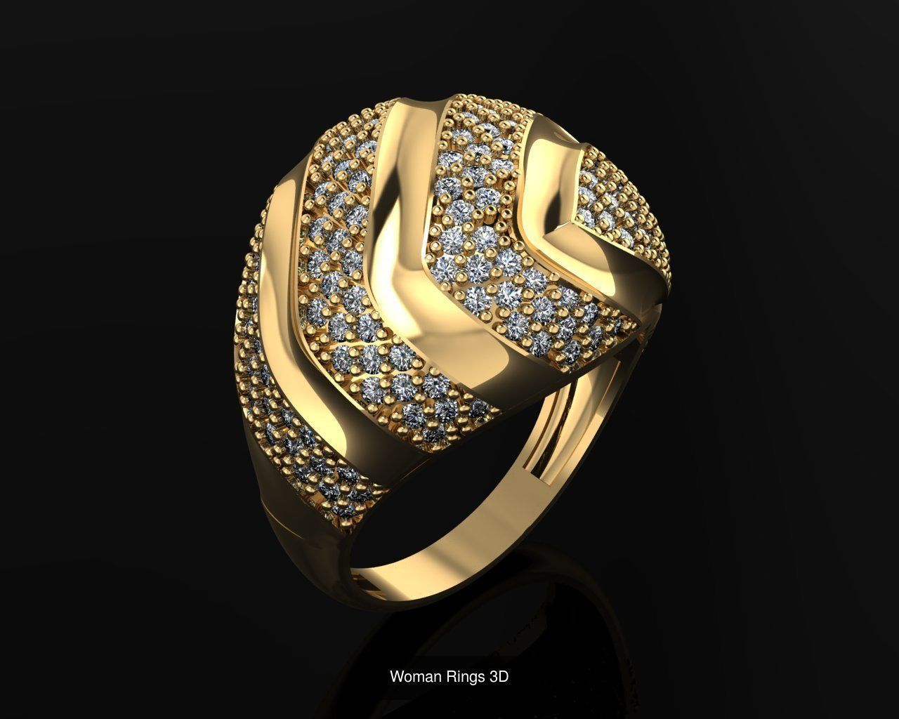 Woman Rings 36 Print 3d models 3D Model Collection_25