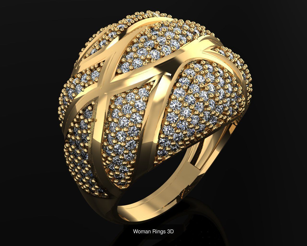 Woman Rings 36 Print 3d models 3D Model Collection_34