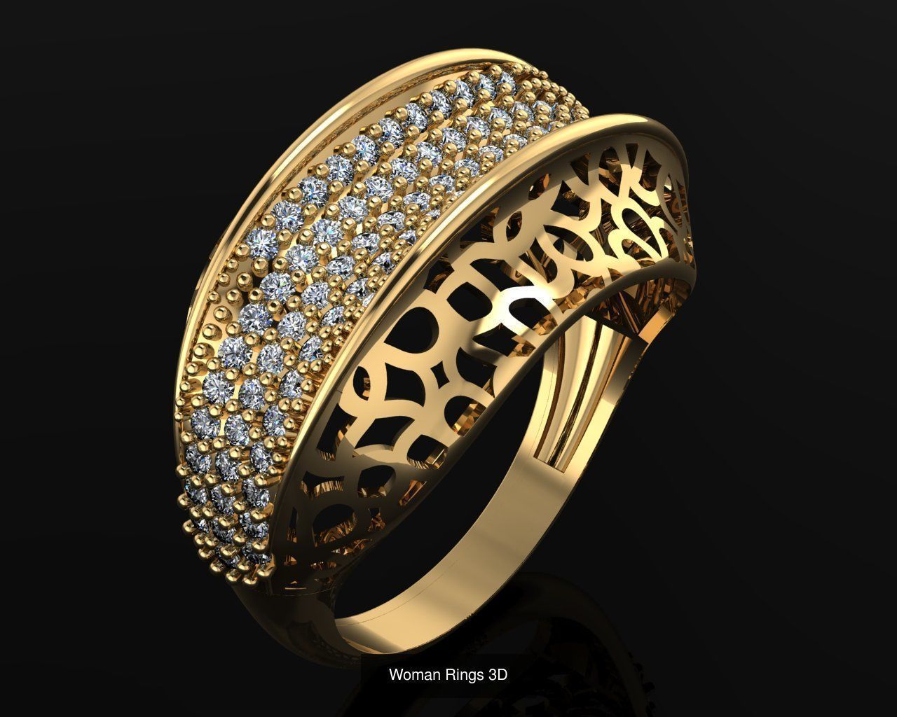 Woman Rings 36 Print 3d models 3D Model Collection_17