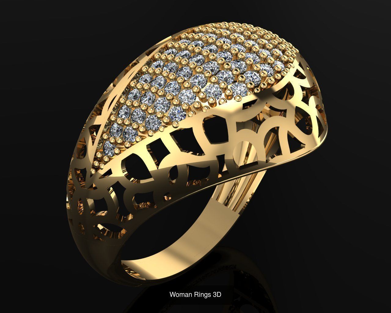 Woman Rings 36 Print 3d models 3D Model Collection_11