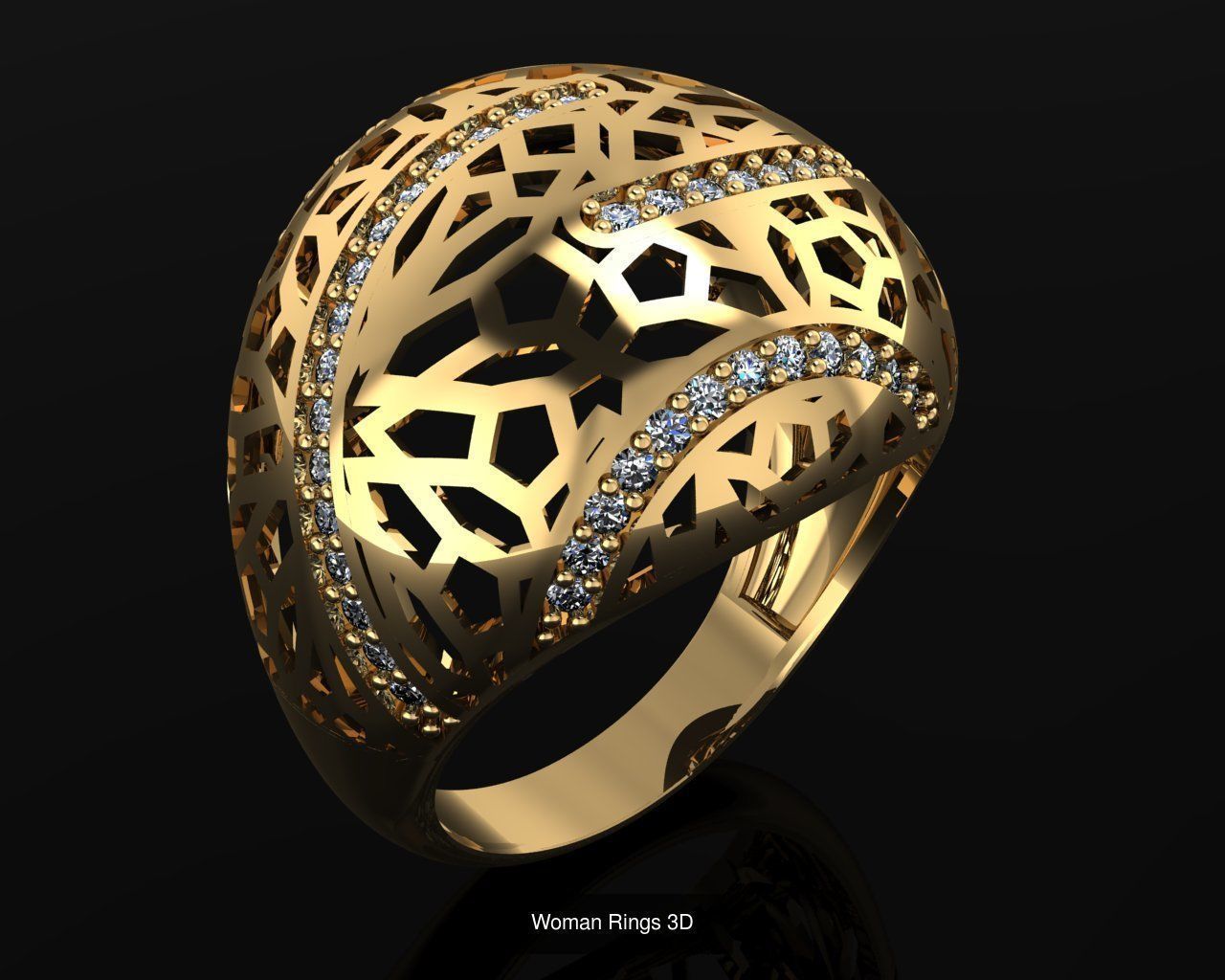 Woman Rings 36 Print 3d models 3D Model Collection_38