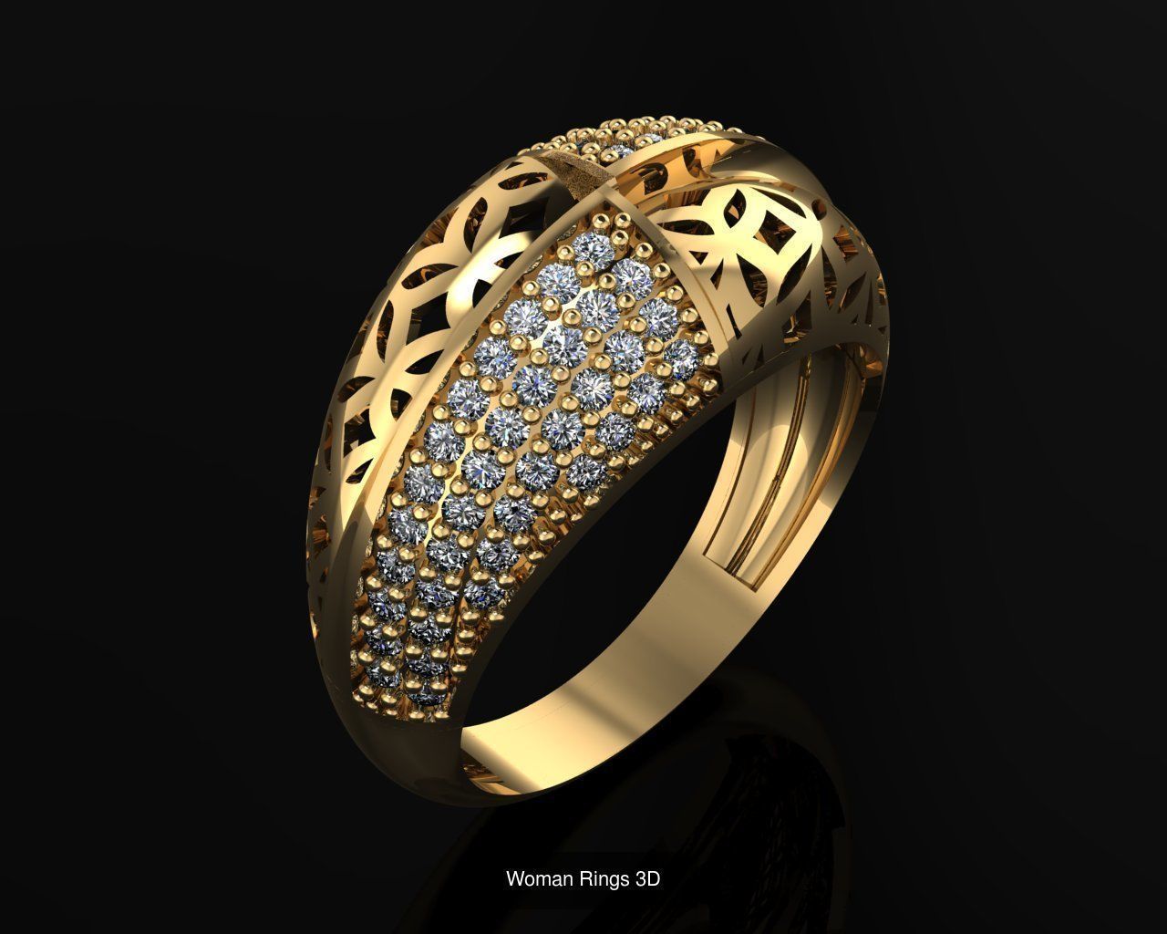 Woman Rings 36 Print 3d models 3D Model Collection_21