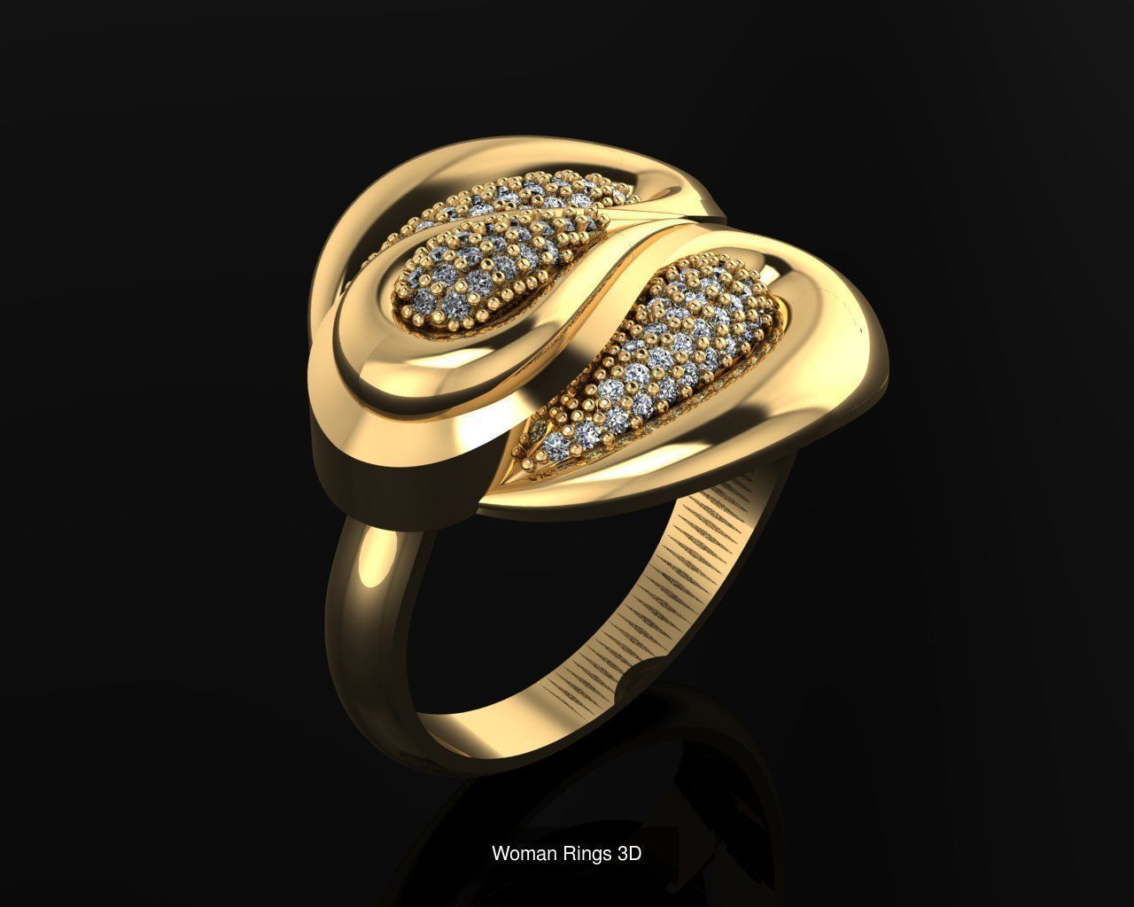 Woman Rings 36 Print 3d models 3D Model Collection_29