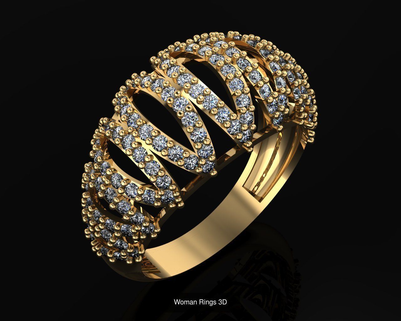 Woman Rings 36 Print 3d models 3D Model Collection_20