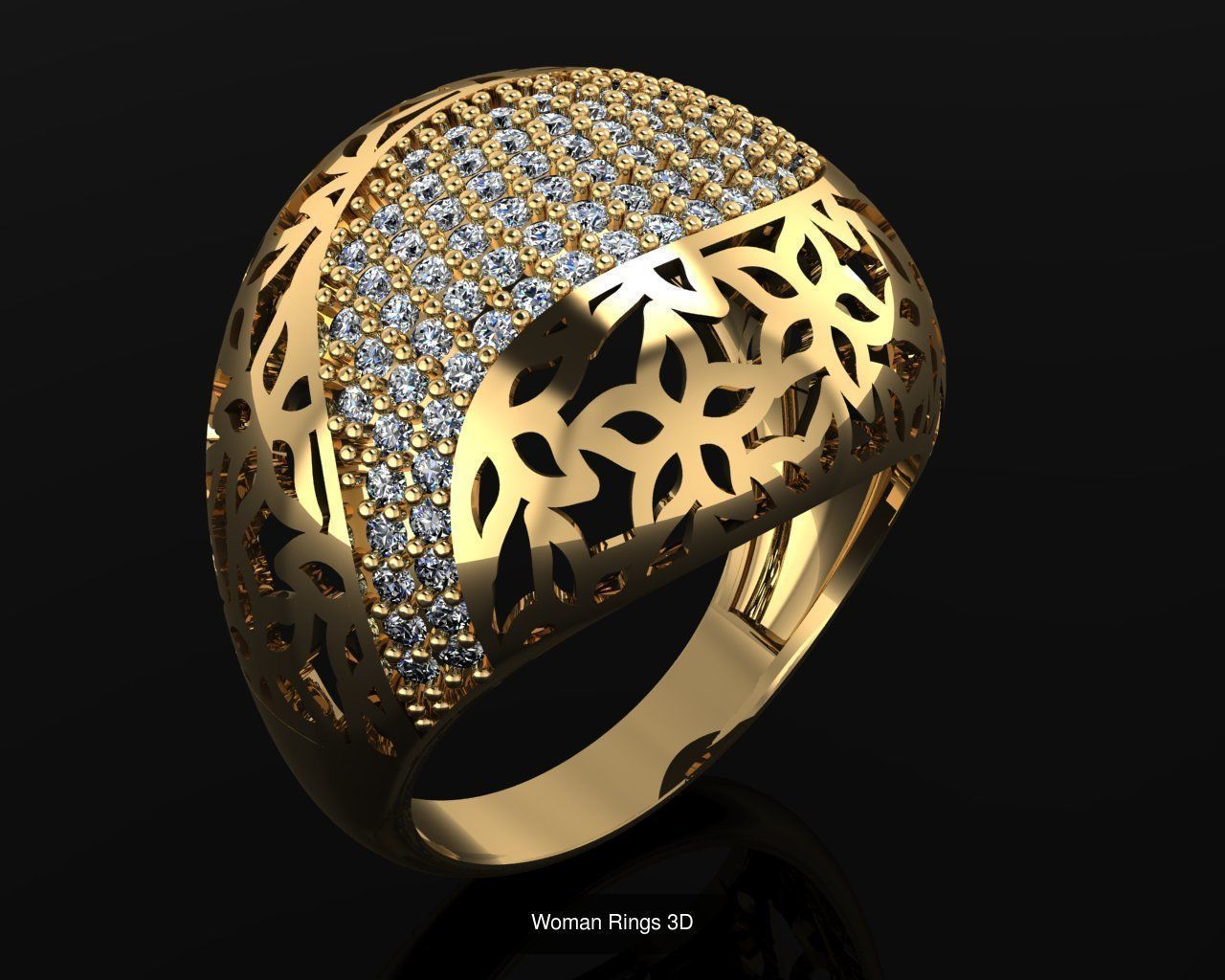 Woman Rings 36 Print 3d models 3D Model Collection_37