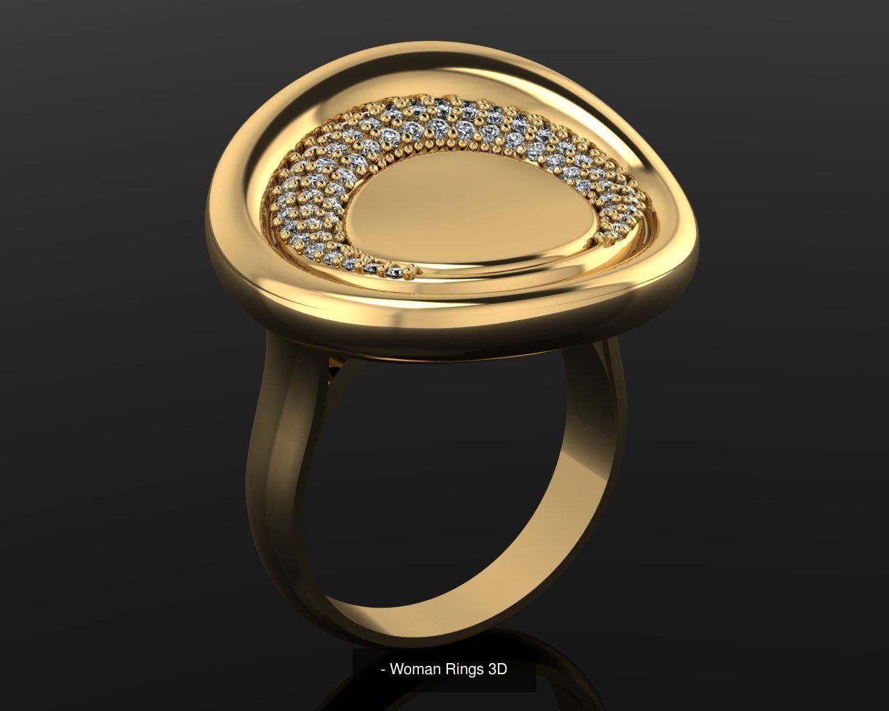 Woman Rings 36 Print 3d models 3D Model Collection_35