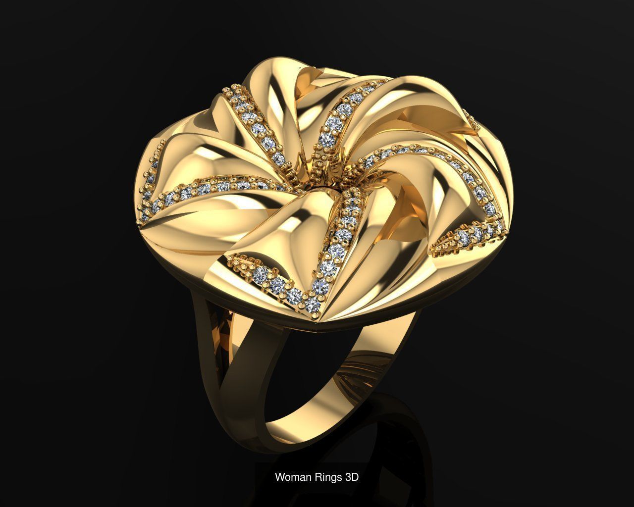 Woman Rings 36 Print 3d models 3D Model Collection_30