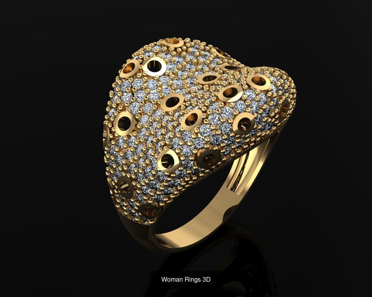 Woman Rings 36 Print 3d models 3D Model Collection_15