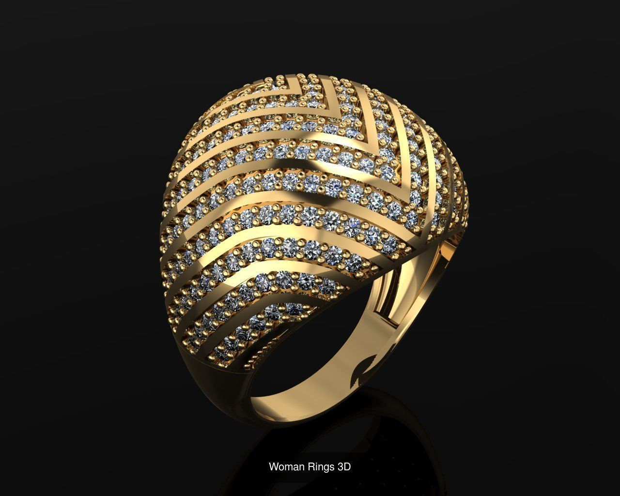 Woman Rings 36 Print 3d models 3D Model Collection_24