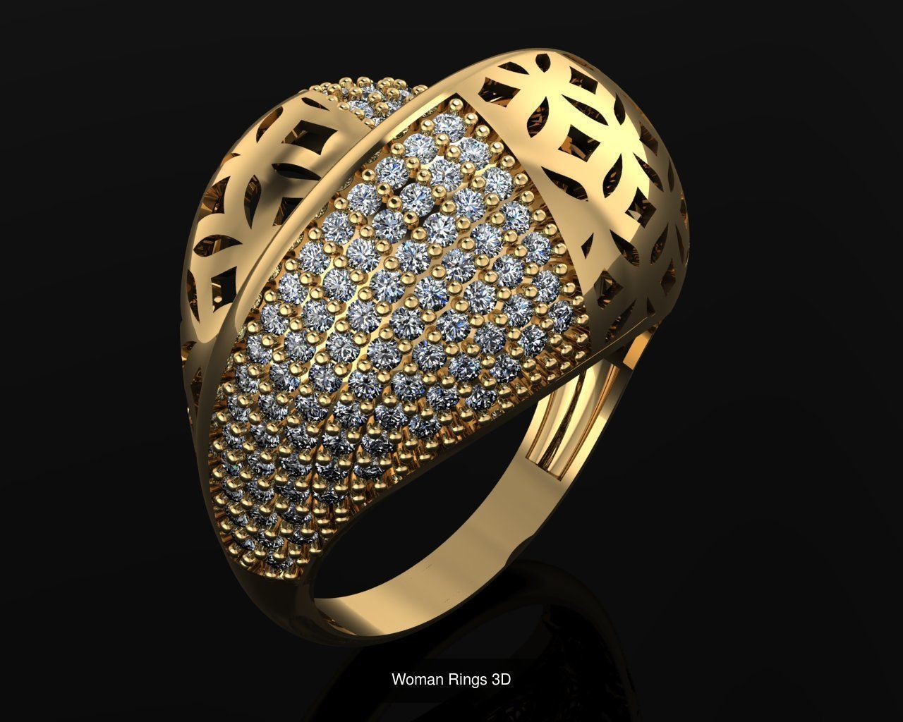 Woman Rings 36 Print 3d models 3D Model Collection_18