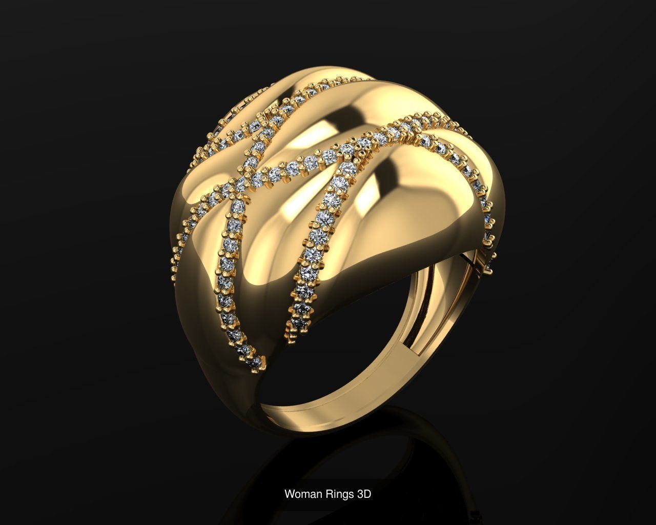 Woman Rings 36 Print 3d models 3D Model Collection_28