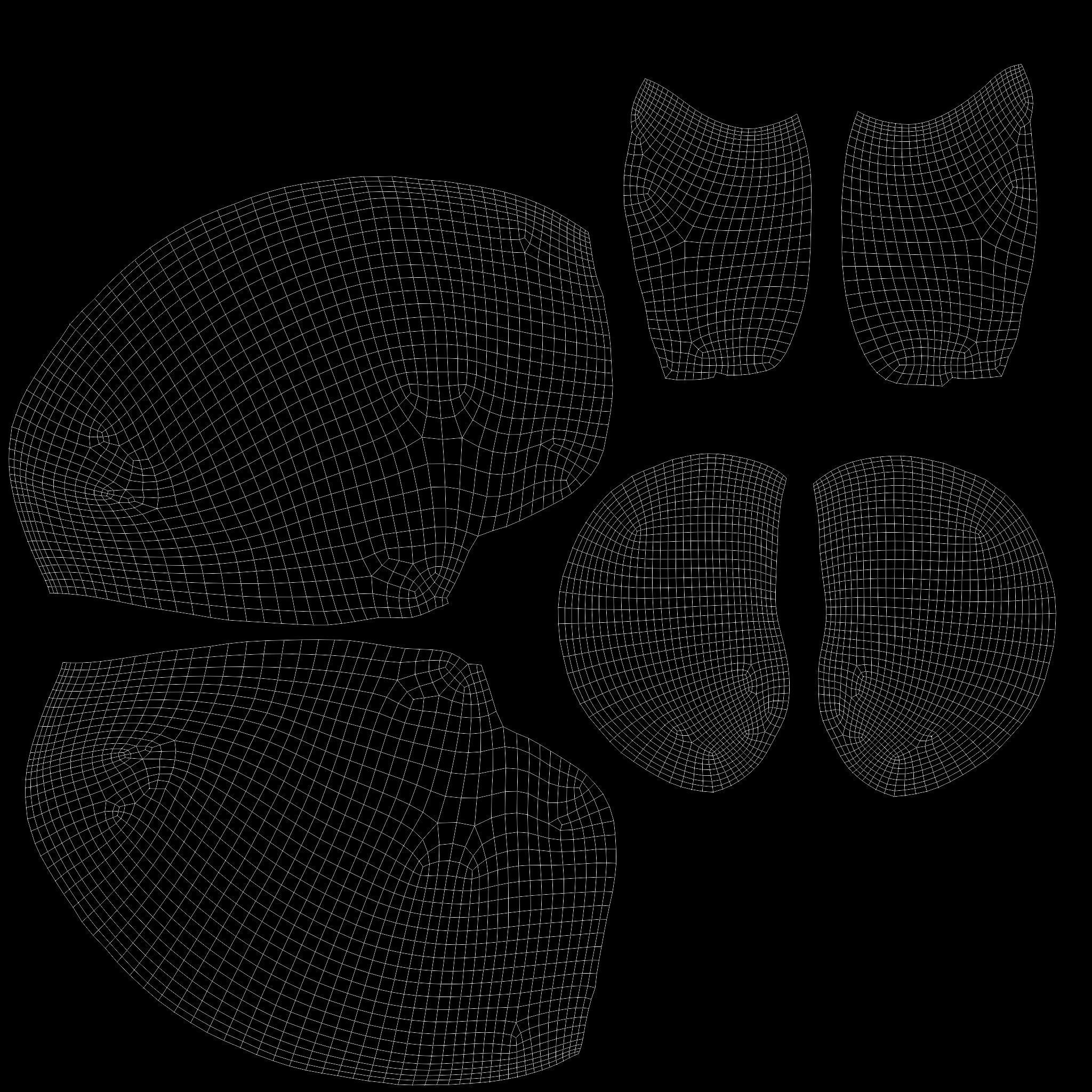 Human Lungs animation Low-poly 3D model_5