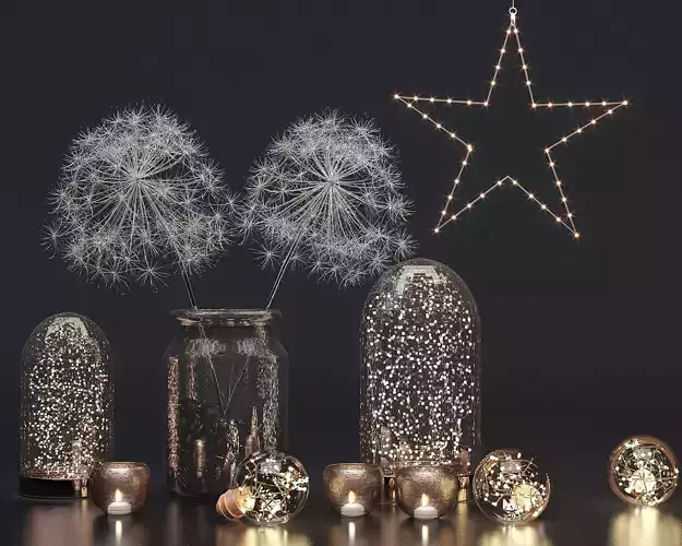 Christmas Gold Set 3D model