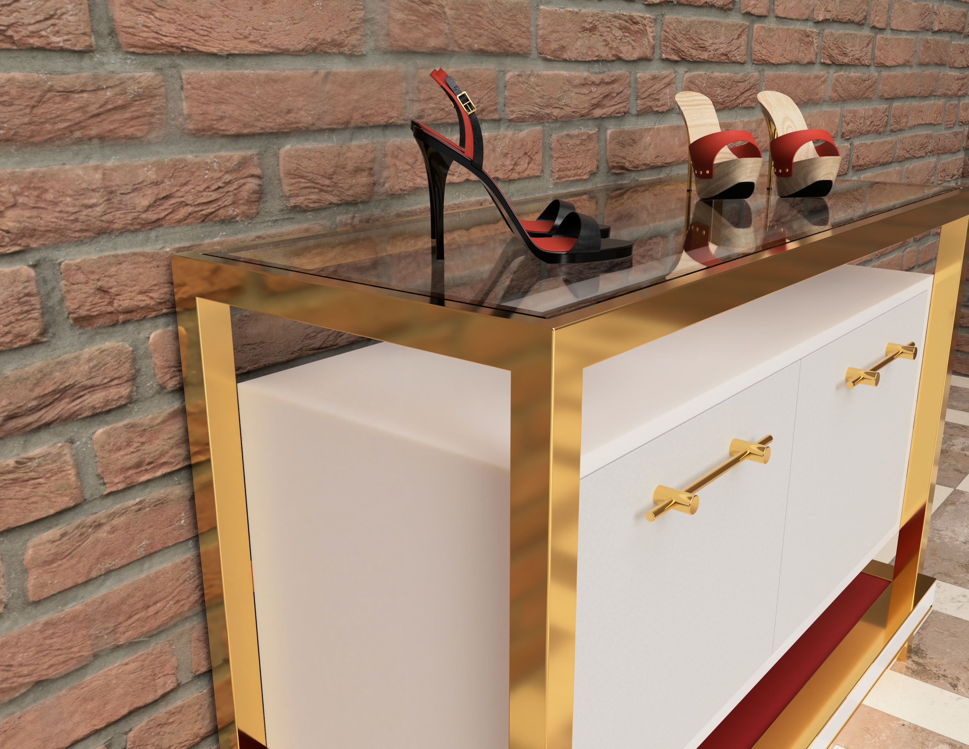 Shop Showcase Expositor 3D model_3