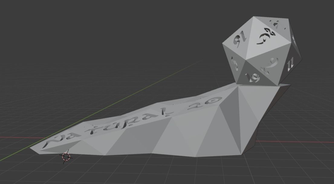 Dungeons and Dragons themed doorstopper ready for 3d printing 3D print model_6