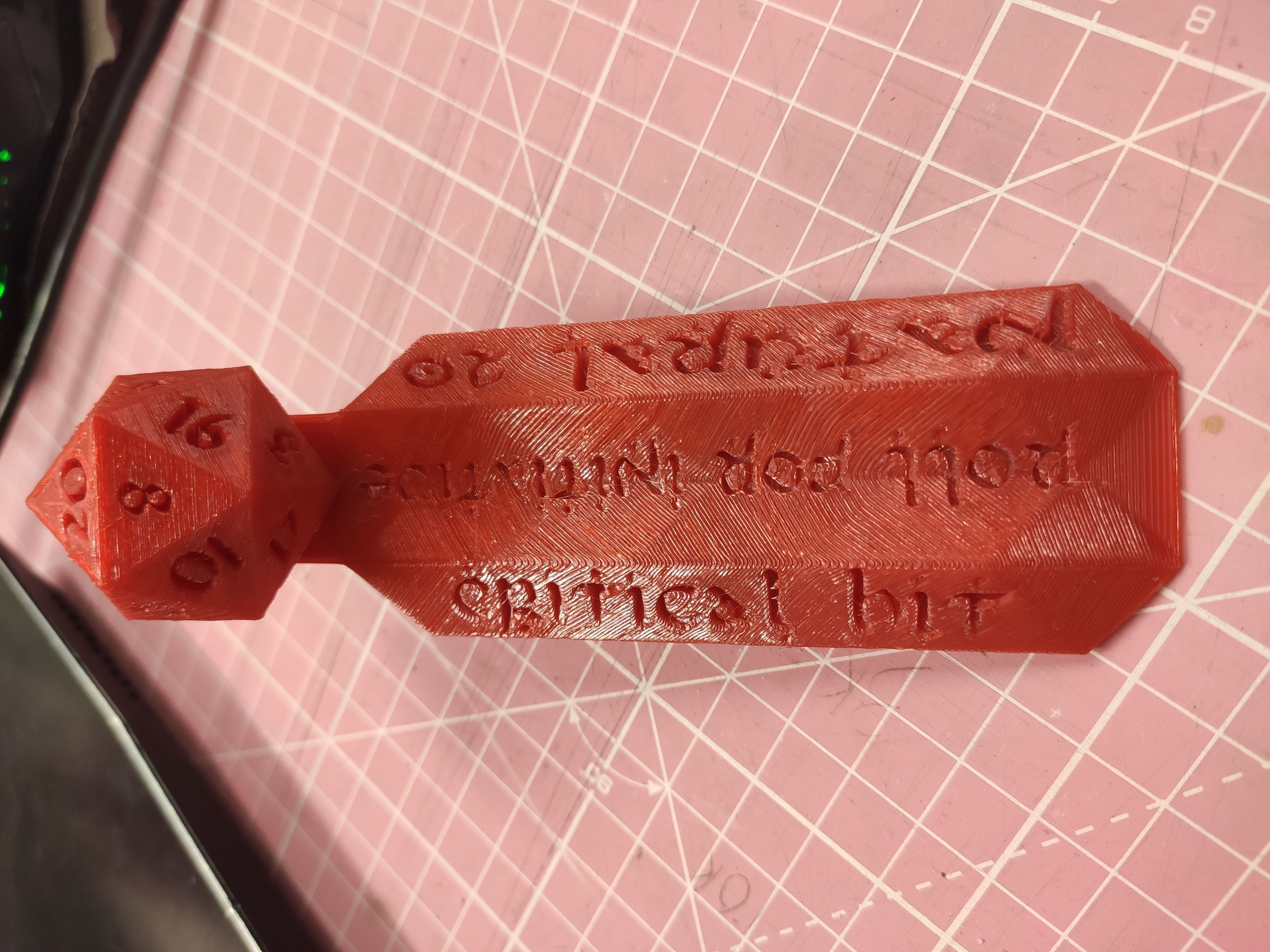 Dungeons and Dragons themed doorstopper ready for 3d printing 3D print model_2