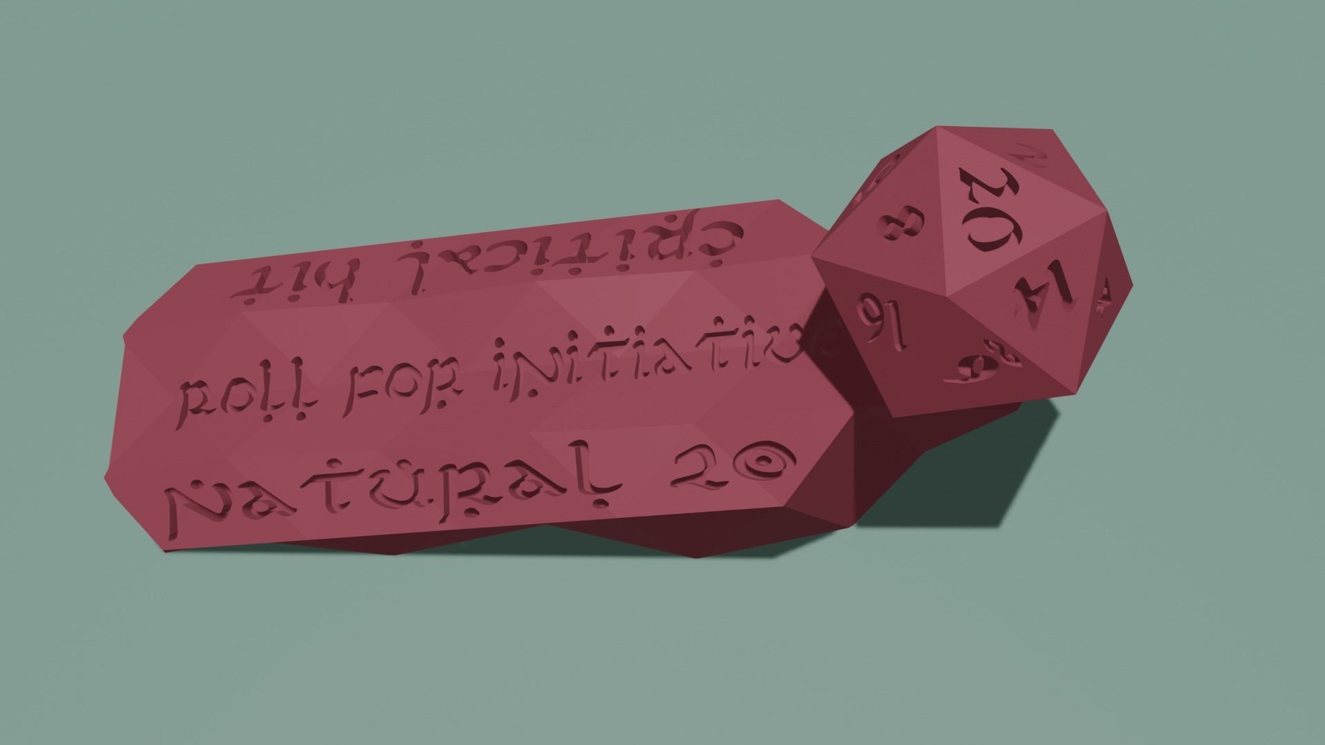 Dungeons and Dragons themed doorstopper ready for 3d printing 3D print model_10
