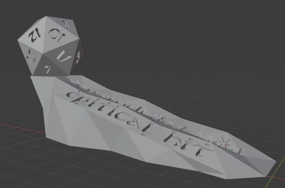 Dungeons and Dragons themed doorstopper ready for 3d printing 3D print model_8