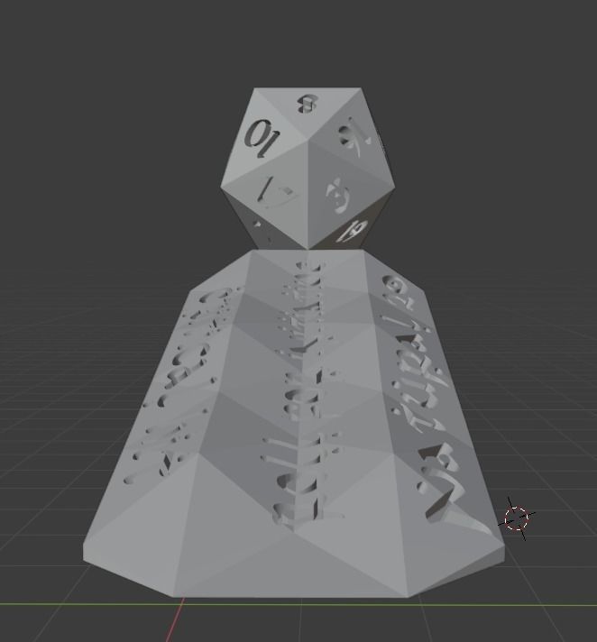 Dungeons and Dragons themed doorstopper ready for 3d printing 3D print model_7