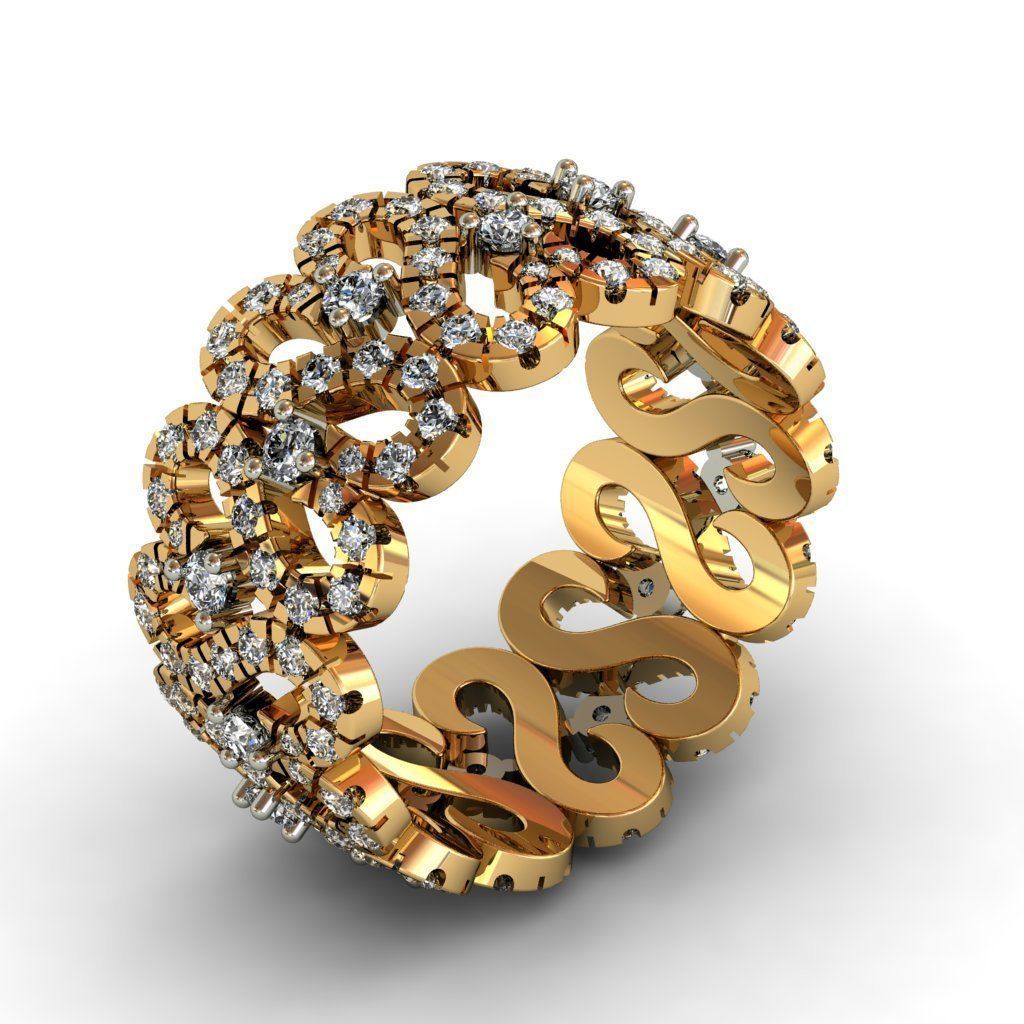 Diamond Ring 3D print model 3D print model_5