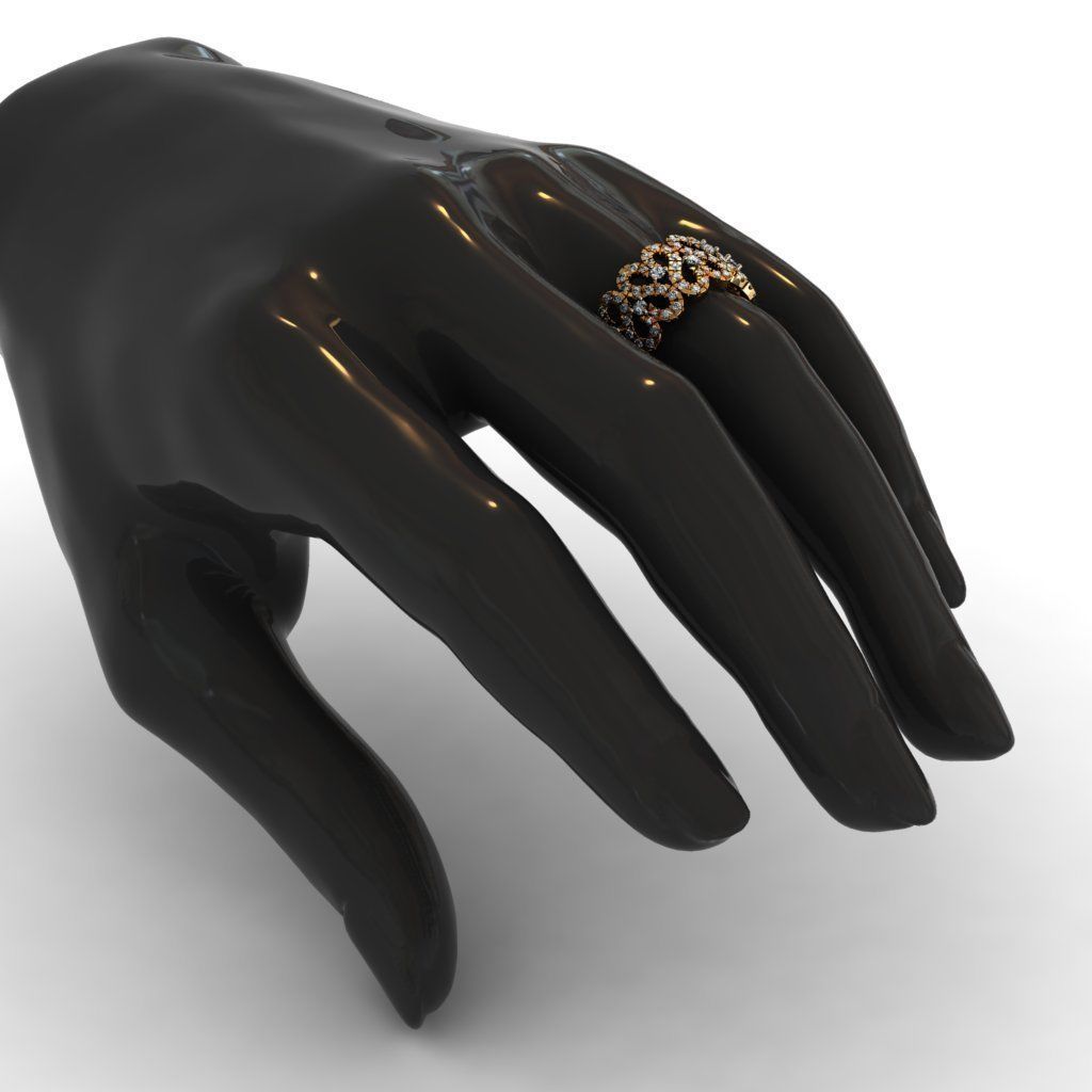 Diamond Ring 3D print model 3D print model_1